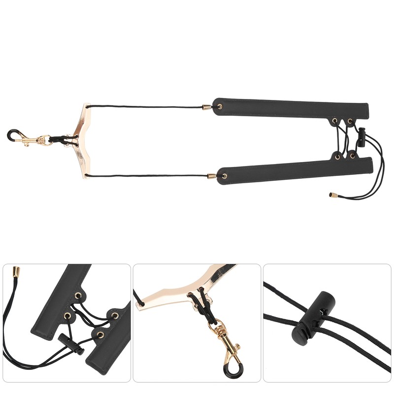 Saxophone Shoulder Strap Folding Artificial Leather No Stress On Neck