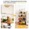 Fruit Vegetable Storage Basket, 4 Tier Stackable Metal Wire Storage