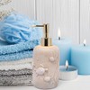 ZAWUU Eco-Friendly Resin Turtle Relief Soap Dispenser with Gold Pump