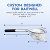 BasicGear Compact Baitwell Landing Net – 8"× 6" Hoop, 11"