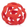 Pelota Mordedera 100% Silicon Rojo