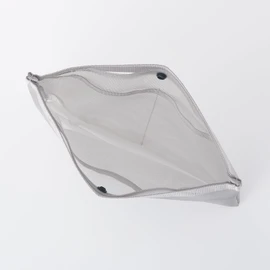 MUJI Nylon Mesh Bag-in-Bag Grey A4 NDD97A1S