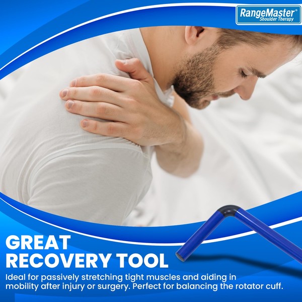 RangeMaster RangeMaster ShoulderWand Therapy Stretching Tool│Collapsible Stretching Bar │Physical Therapy