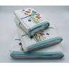 Lex's Linens Floral & Butterfly Embroidered Bath Towel