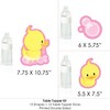 Pink Ducky Duck - Baby Shower or Birthday Party Centerpiece