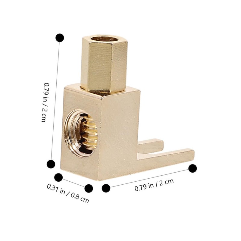 CAXUSD Right Angle Banana Plug Clips for Speaker Wire L-Shaped
