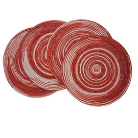 Benson Mills Ombre Stria Round Placemat (Set of 4), Candy Stripe, 15" RD