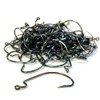 Freell 100pcs Offset Hooks #6 Worm Hooks Black Bass Rockfish