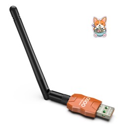 Class 1 Long Range Bluetooth Adapter for PC, QGOO USB Bluetooth Adapter for PC 5.3+EDR, Dongle Receiver Support Windows10/8.1/8/7（orange-014）