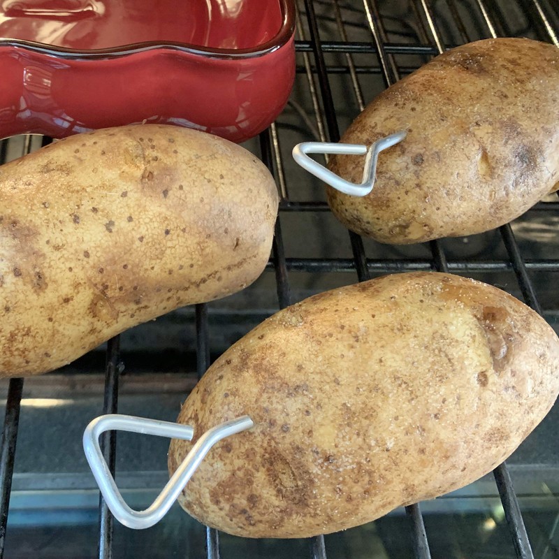 Fox Run Potato Baking Rods, Aluminum, Set of 6, Metallic