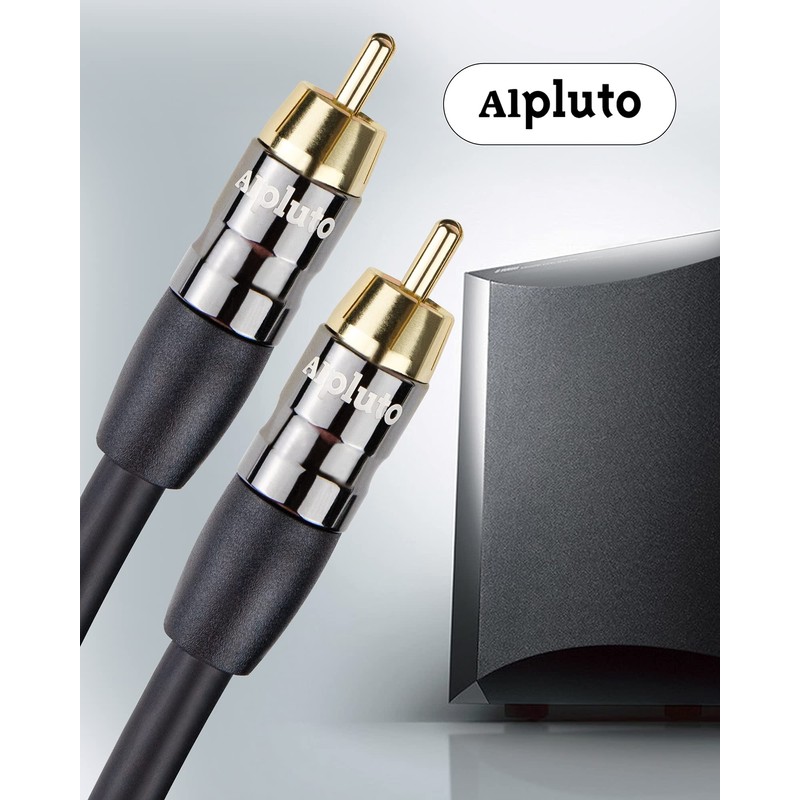 Alpluto Subwoofer Cable - RCA to RCA Audio Cable, Dual
