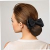 WOONEKY 4pcs Bun Holders with Bowknot Design Soft Mesh Hair