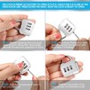 3 Digit Combination Padlock, 4mm Shackle Dia, Resettable Lock Zinc
