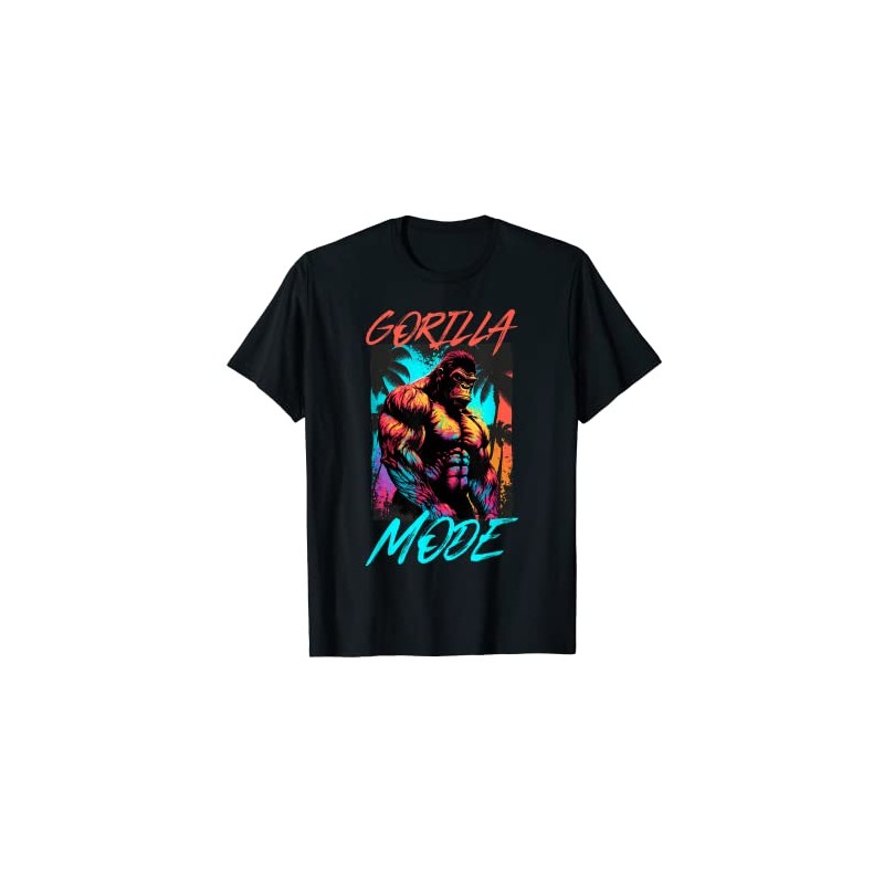 Gorilla Mode Workout | Beast Gym Muscles Bodybuilding T-Shirt, black