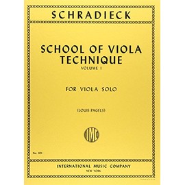 シュラディーク: ビオラ技巧 (ビオラ・テクニック) 第1巻/インターナショナル・ミュージック社/ビオラ教本・練習曲
