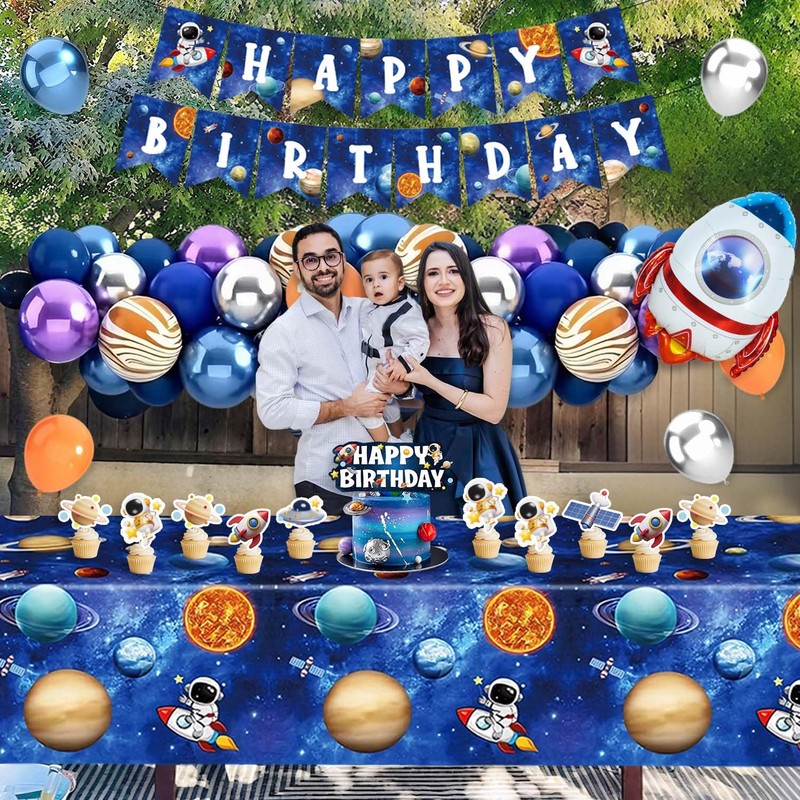 139Pcs Space Themed Party Decorations