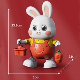 Musical Rabbit Toys, Early Education Kids Toys for Boys Girls Infant Tummy Time Crawling Toys Easter Christmas Birthday Gifts Cute Play