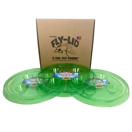 Billy-Bob Fly-Lid 5 Gallon Bucket Fly Lid (3 Pack) Turn Any 5 Gallon Bucket into a Fly Trap!