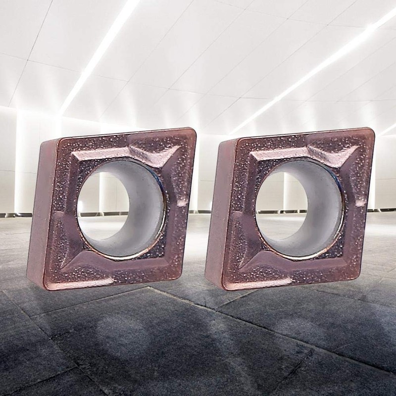 Oumefar 10Pcs CCMT060204 Carbide Lathe Turning Inserts Carbide Turning Inserts