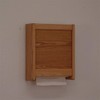 Pemberly Row Contemporary Paper Towel Dispenser in Light Oak