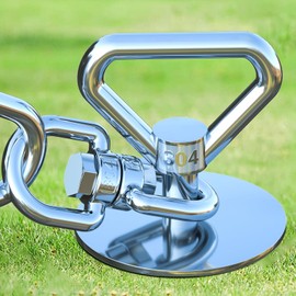 Catapamey Dog Tie Out Stake,360° Swivel Dog Run Stake - 304 Stainless Steel Stake,Dog Runner for Yard,Use Any Dog Tie Out Cable or Yard Leash-Suitable for Large Dogs Up to 200 lbs-for Outdoor Camping