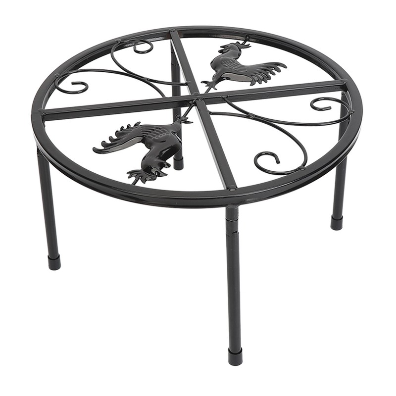 Chicken Feeder Metal Stand Indoor Outdoor Iron Flower Pot Holder