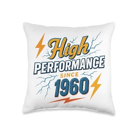 High Performance Since 1960 - Full of power Vintage 1960 Throw Pillow