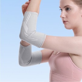 [Igeojjim] Sports Elbow Protector Compression Band for Tennis Elbow Golf Elbow Multi-purpose Supporter GS002845 Elbow Protector Black L 1P 3ea