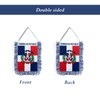 TOPFLAGS Dominican Flag 4 X 6 Inch Fringe Dominican Republic