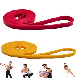 Fitnessbänder TONZACK Resistance Bands mit 2 Stufen Widerstandsbänder Krafttraining Trainingsbänder für Fitness, Muskelaufbau,Yoga, Pilates,Physiotherapie