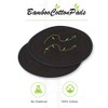 Almohadillas desmaquillantes reutilizables color negro, lavables, paquete de 10 unidades