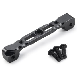 JGGZONE Aluminum Front Upper Suspension Arm Rear Bulk Mount Compatible with Arrma Kraton Typhon Senton Talion 1/8 RC Car Upgrade Parts (Black)