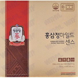 Jeonggwanjang CheongKwanJang Red Ginseng Extract Mild Sense 10ml / 정관장 홍삼정 마일드센스 10ml x 30포 5박스 부모님 엄마선물 홍삼스틱 진세노사이드 직장상사선물