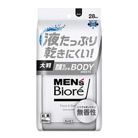 Kao MB Face Body Sheet, Unscented, 28 Sheets