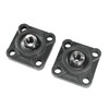 HQRP 2-Pack UCF201-8 Pillow Block Bearing 1/2 inch Bore, 4-Bolt