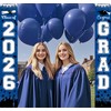 Graduation Decorations Blue White 2026/Blue Graduation Party Decorations/Congrats Grad Porch