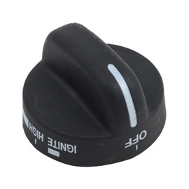 UpStart Components 4 Pack Black ABS Plastic Range Knob Replacement for Amana, Whirlpool & More