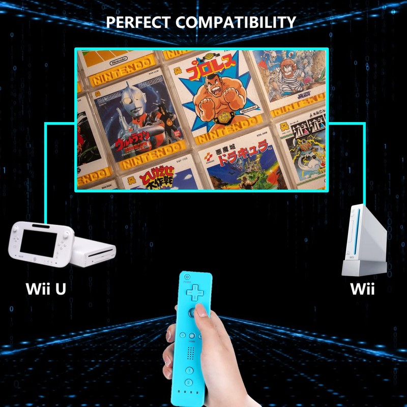 Controller for Wii, Remote Controller for Wii with Silicone Case