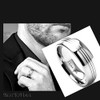 BESTTOHAVE Mens Titanium Ring - 8mm Wide - Engraved Inside