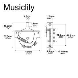 CRL 5-Way Pickup Selector Blade Switch for Strat Style Electric Guitar