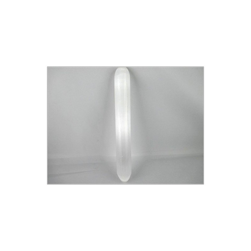 Jet International Fantastic Selenite Smooth Wand 6 Inches Approx. 100