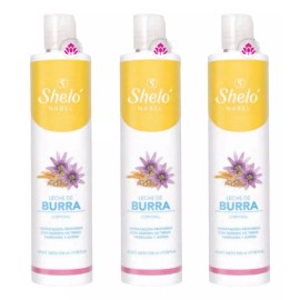Sheló Nabel Leche De Burra Corporal Shelo Nabel® 530ml. 3 Piezas