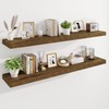 Marsmiles 55" Floating Shelves for Wall, Wooden Shelves with Invisible