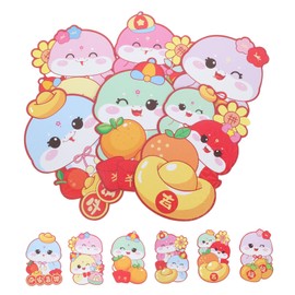 jojofuny 30pcs Year Snake Red Envelopes Capacity Zodiac Red Packets Chinese Lucky Hong Bao for Lunar Year Celebration Party Favors