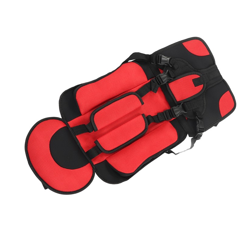 Children Safety Seat Simple Car Portable Seat Foldable Adjustable Strap