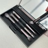 Travel Makeup Brush Set with Case | 4X Double Ended