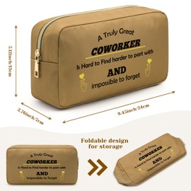 Appreciation Gifts for Coworkers Women Makeup Bag for Coworkers Thank You Coworker Gifts Coworker Leaving Gifts Coworker Birthday Gifts for Women Cosmetic Bag for Colleagues Coworker Retirement Gift