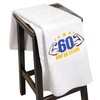 Abc Casa 60th Birthday Gift Towel with Embroidered Muscles for