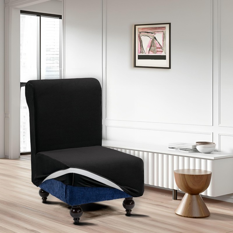 TIANSHU Sofa Cover, 1 Seat, Armless, Chair Cover, Solid, Vertical