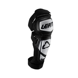 Leatt Adult 3.0 EXT Off-Road Motorcycle Full Length Knee and Shin Hard Shell Guard, White/Black, L/XL